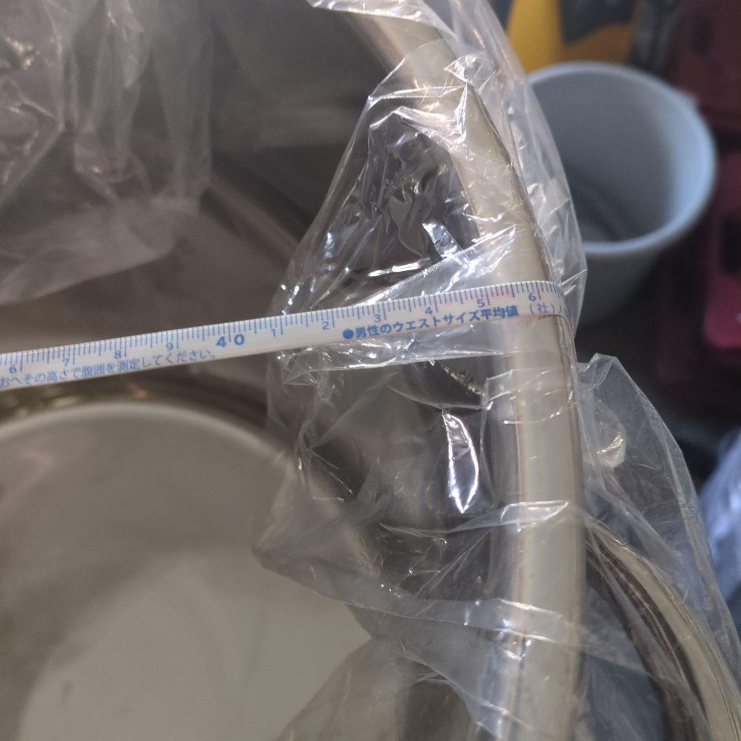 新品大容量業務用モリブデン SUS316 深型寸胴鍋 45cm耐酸性蓋付き