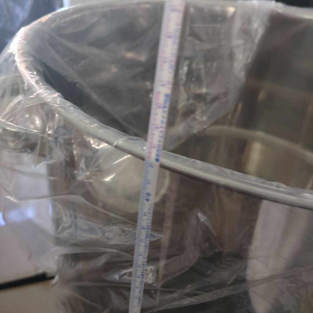 新品大容量業務用モリブデン SUS316 深型寸胴鍋 45cm耐酸性蓋付き