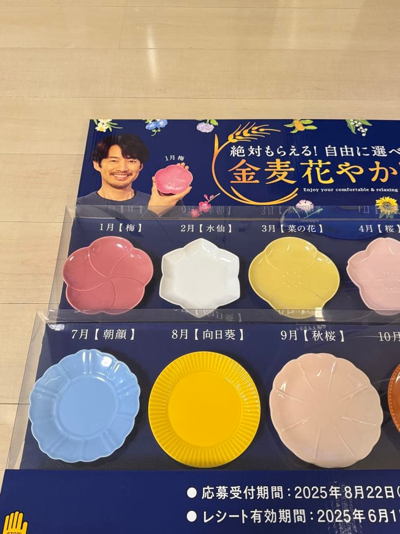 サントリー 金麦 花やか皿 12枚セット