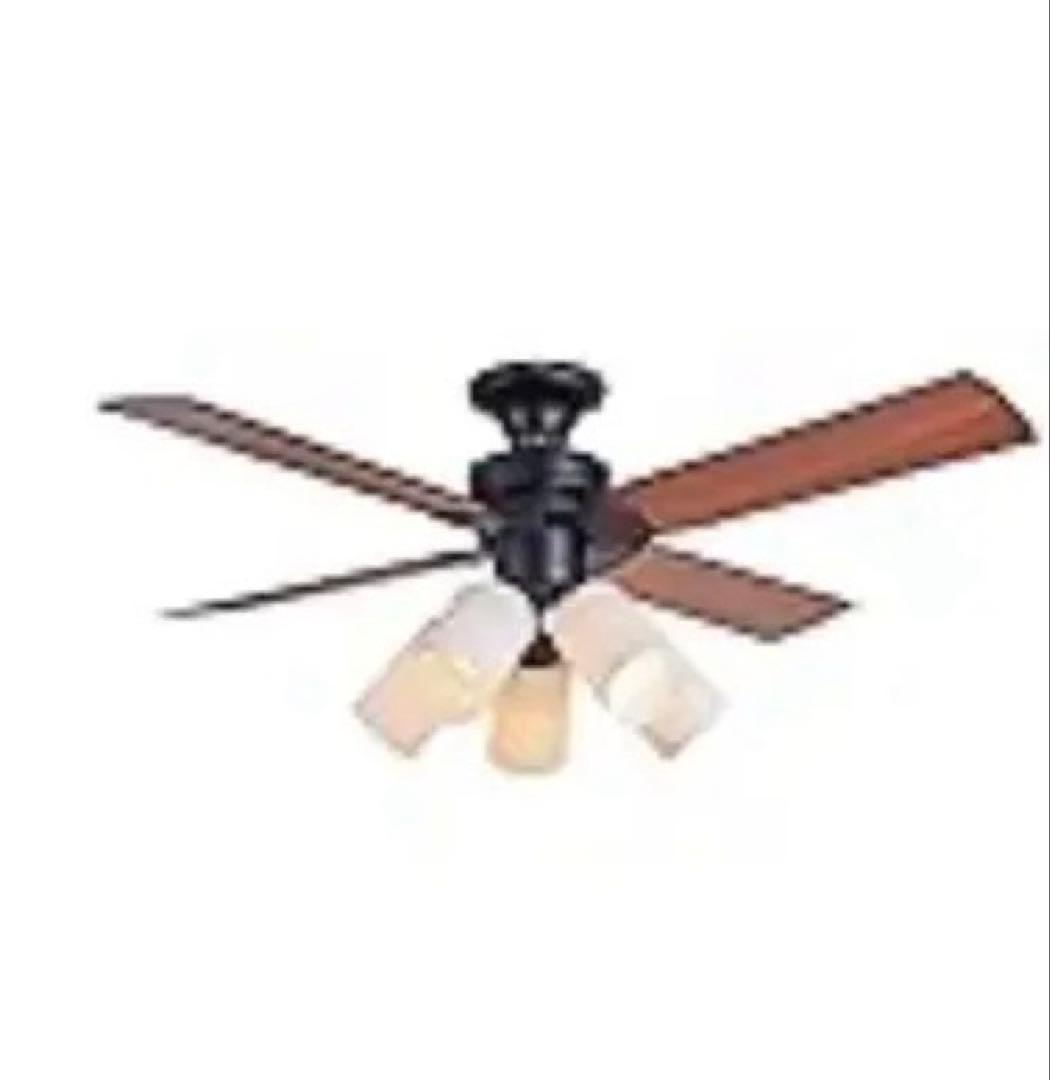 Parrot Uncle シーリングファン 4枚羽根 3灯 黒木目調