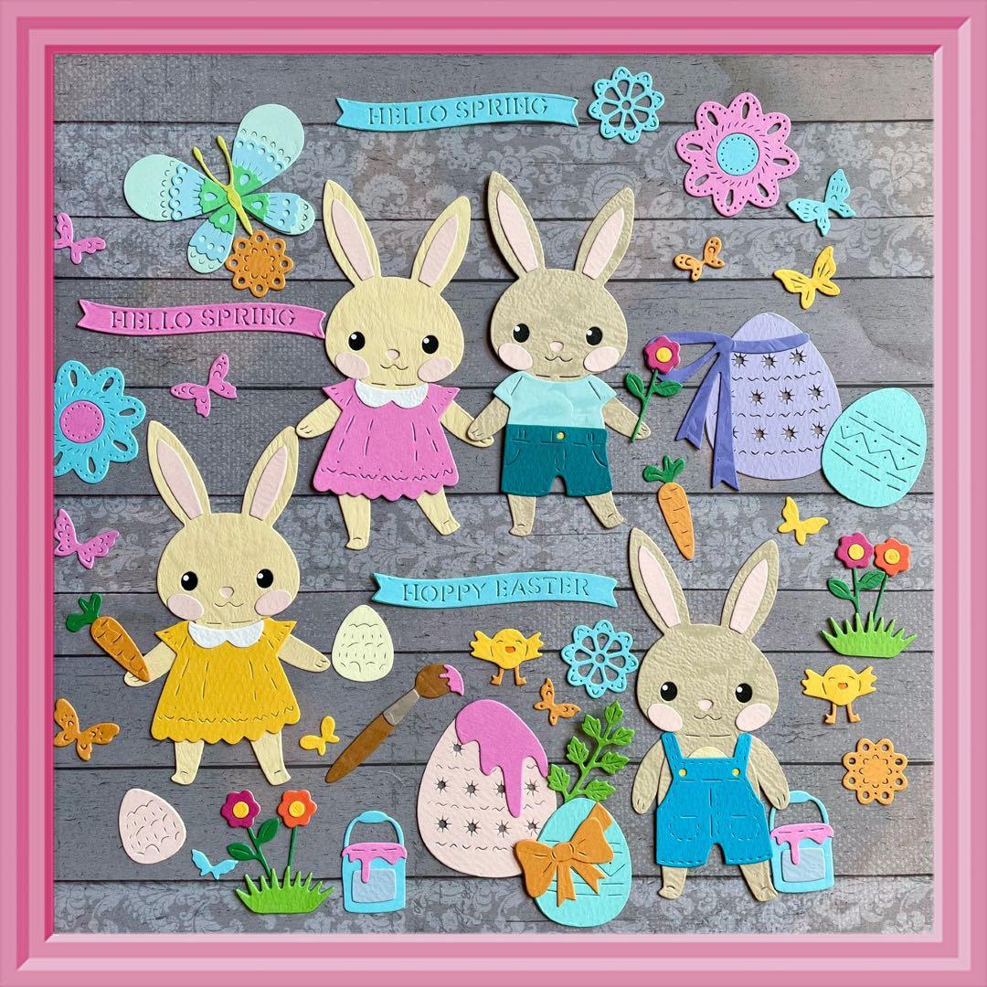 【ウサギB】サンプルページ（ペーパークラフト クラフトパンチ）