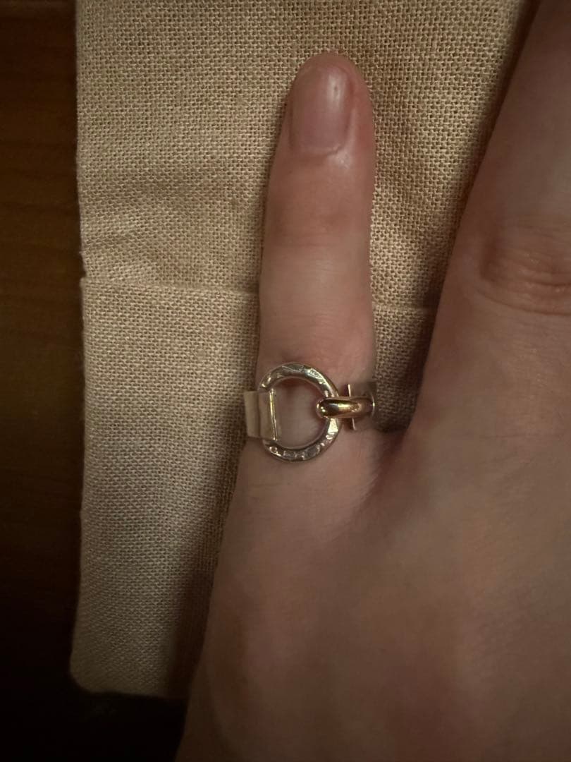 KensScratch シルバー ゴールド リンクデザイン リング