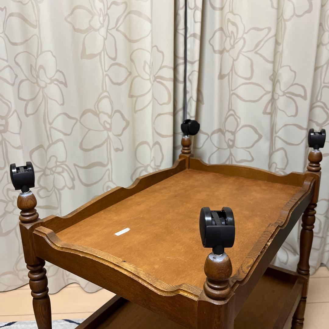 カリモク家具　キッチンワゴン　キャスター交換済