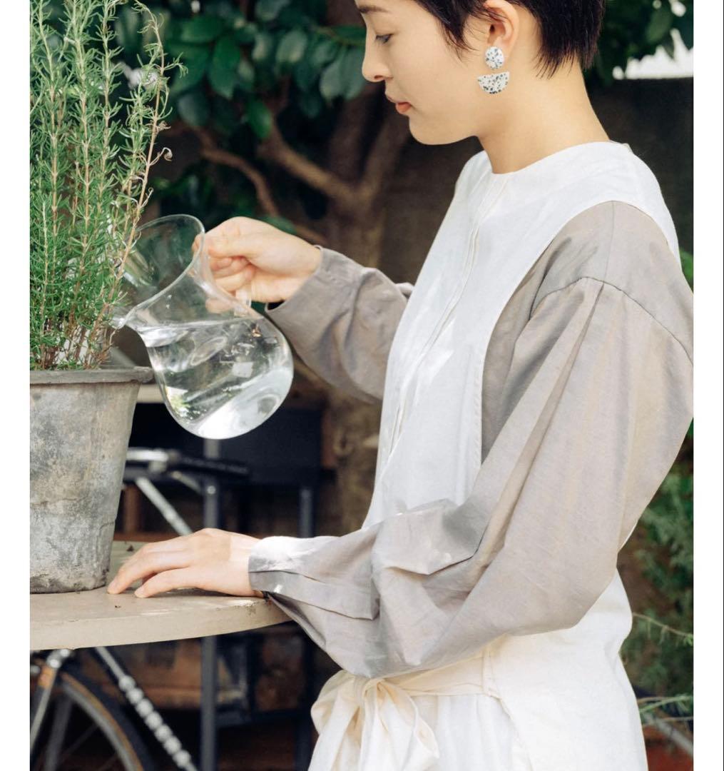 hatsutoki kitchen ノースリーブポップオーバー(エクリュ)