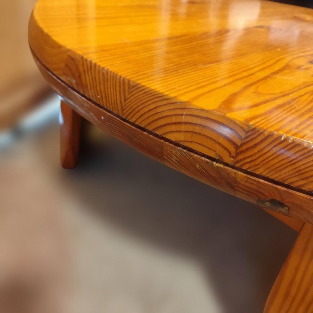 直接引き取り 天然木 無垢材 ちゃぶ台 コーヒーテーブル ローテーブル