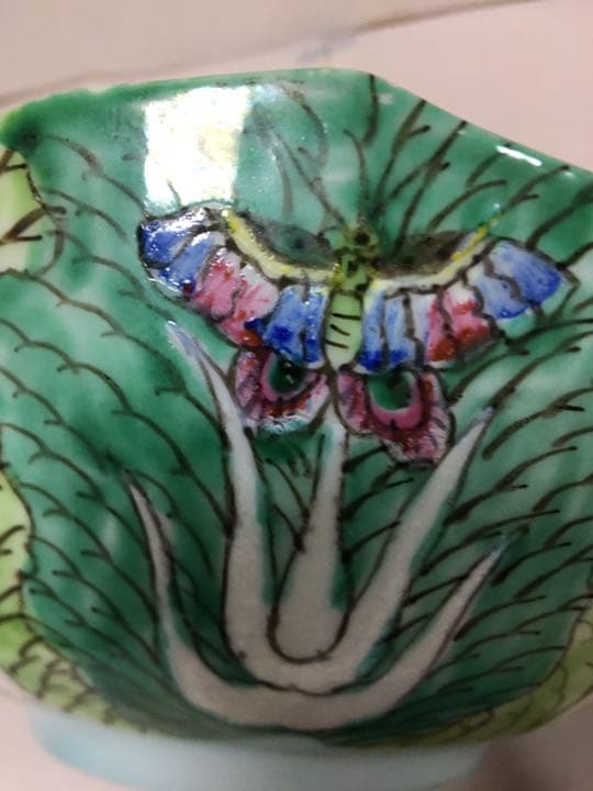 中国美術 大清 粉彩 古美術 碗 白菜