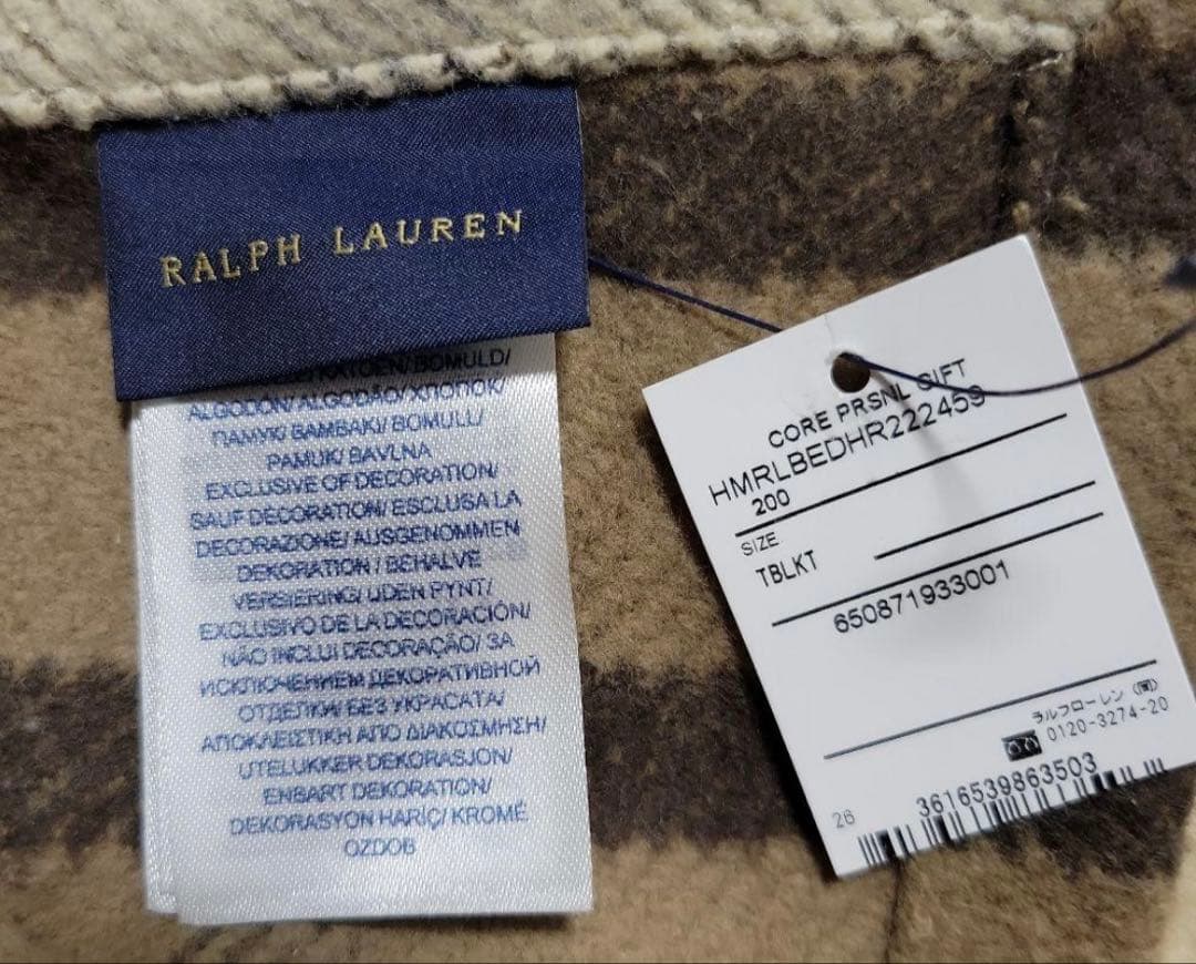 新品・未使用☆RALPH LAUREN ラルフローレン 膝掛け ブランケット