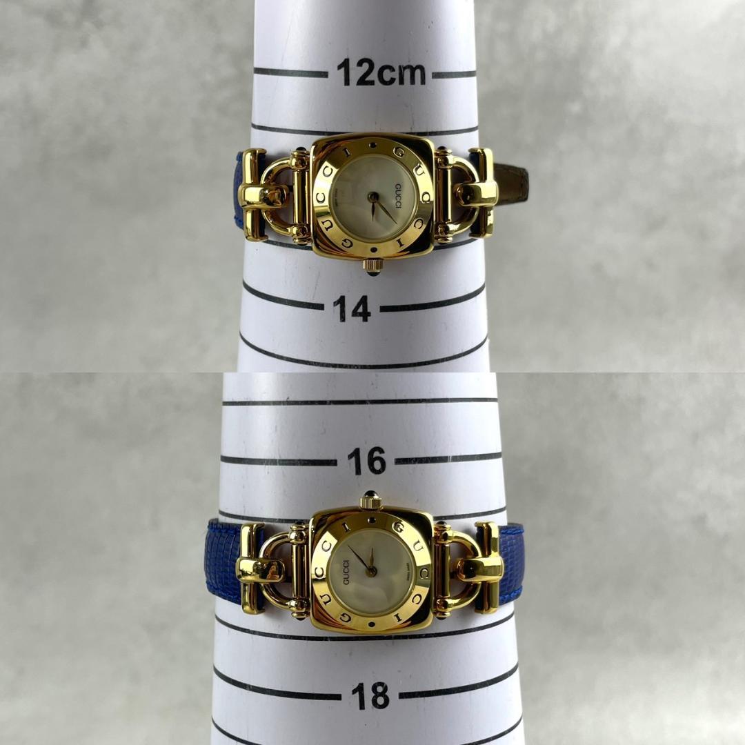 極美品 GUCCI グッチ ホースビット 6300L クォーツ レディース腕時計