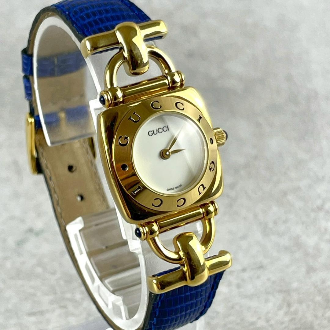 極美品 GUCCI グッチ ホースビット 6300L クォーツ レディース腕時計