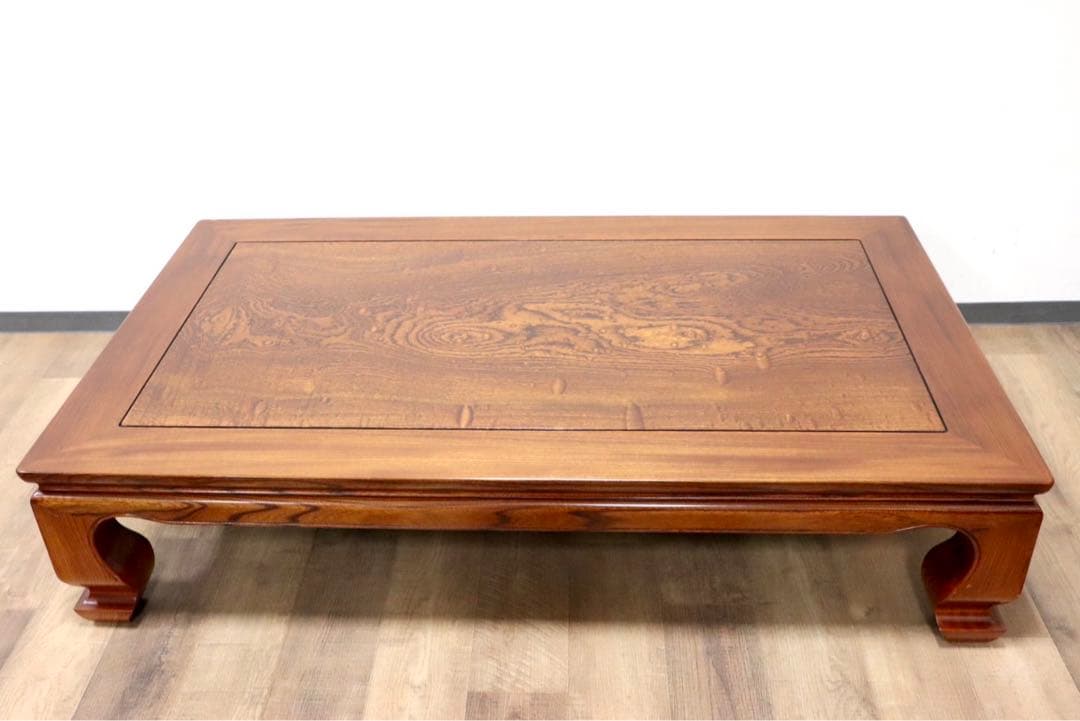 GMGF116○中澤唐木 紫檀 座卓 ローテーブル リビングテーブル 無垢 漆塗