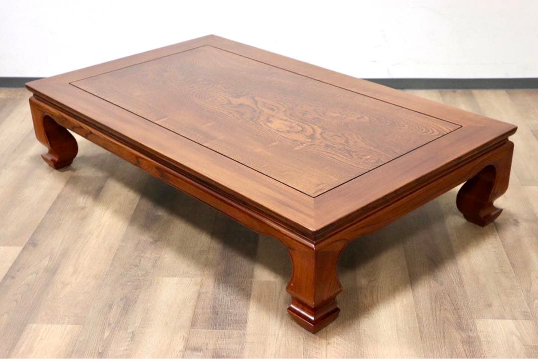 GMGF116○中澤唐木 紫檀 座卓 ローテーブル リビングテーブル 無垢 漆塗