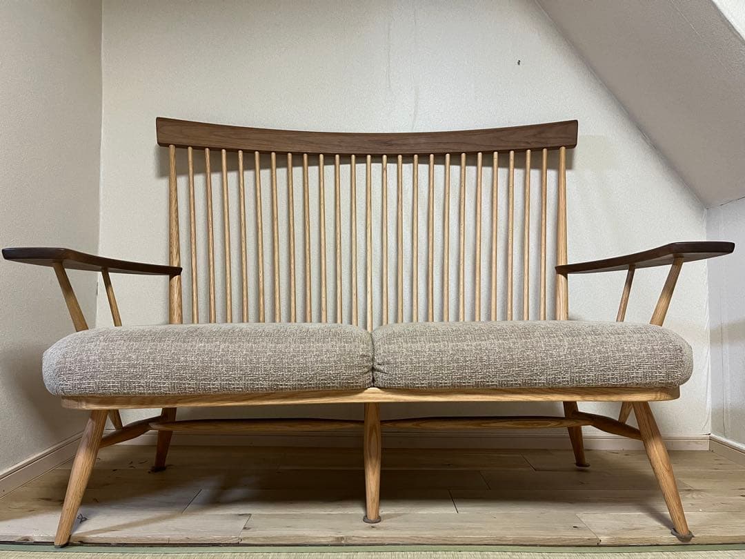 柏木工wood Works2人掛けラブチェアWLC66