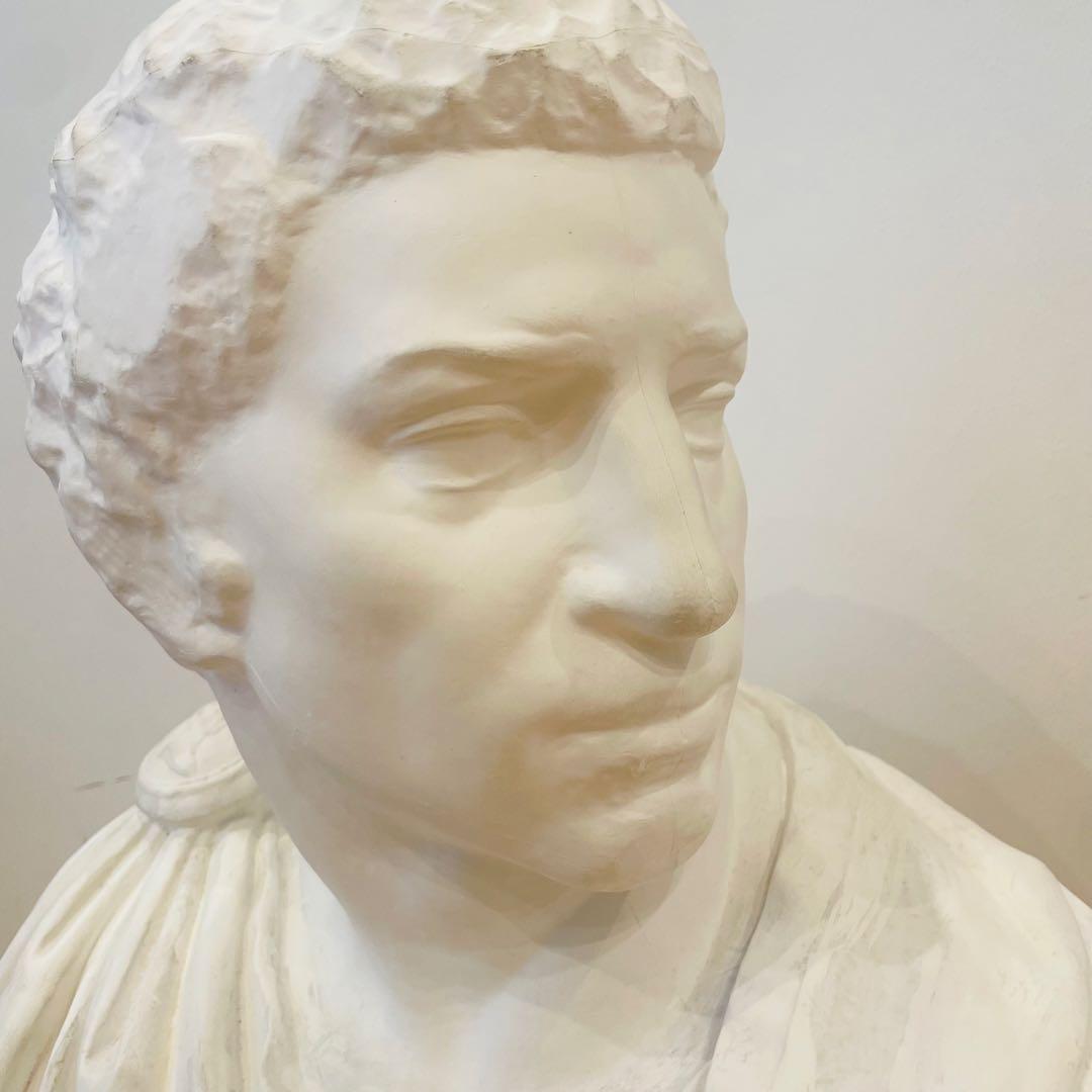 希少 石膏像 ブルータス 胸像 デッサン 特大 彫刻 置物 オブジェ
