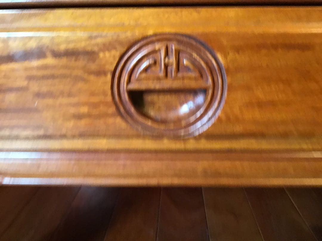 紫檀 ローテーブル 引き出し付 注文品 机 ローズウッド