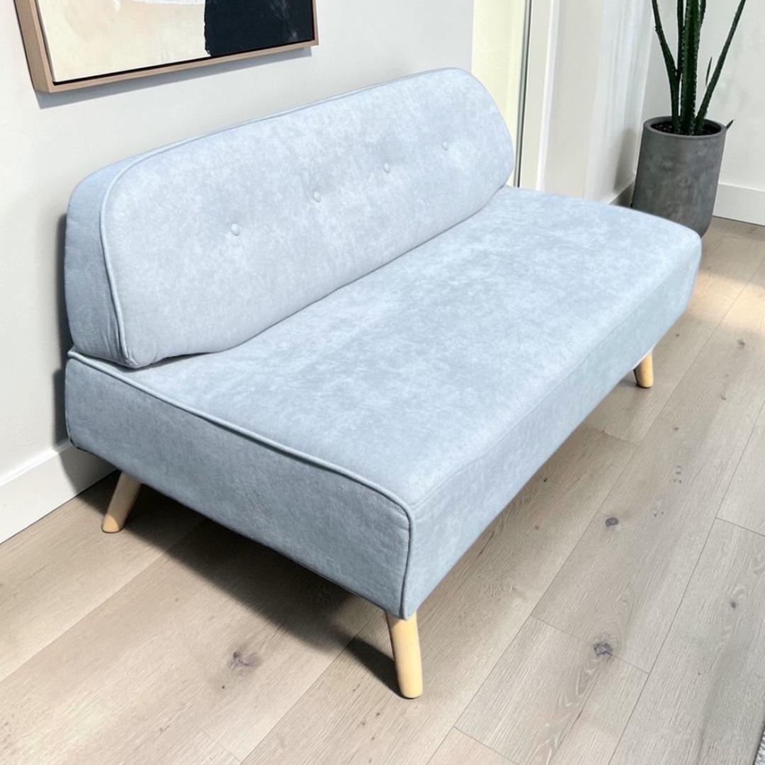 【新品】2WEY タイプ　ロー・ハイ兼用　ベンチソファ　2人掛け