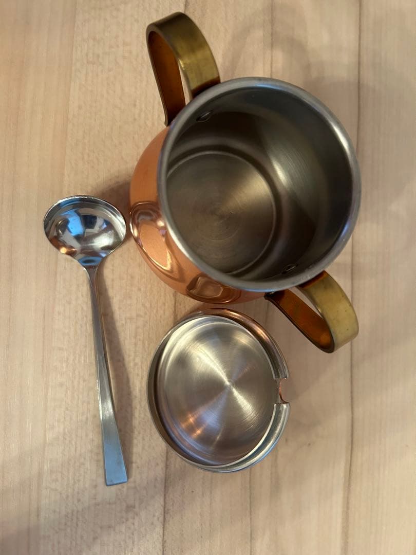 コーヒーセット　新光金属COPPER 100  WARE S-830