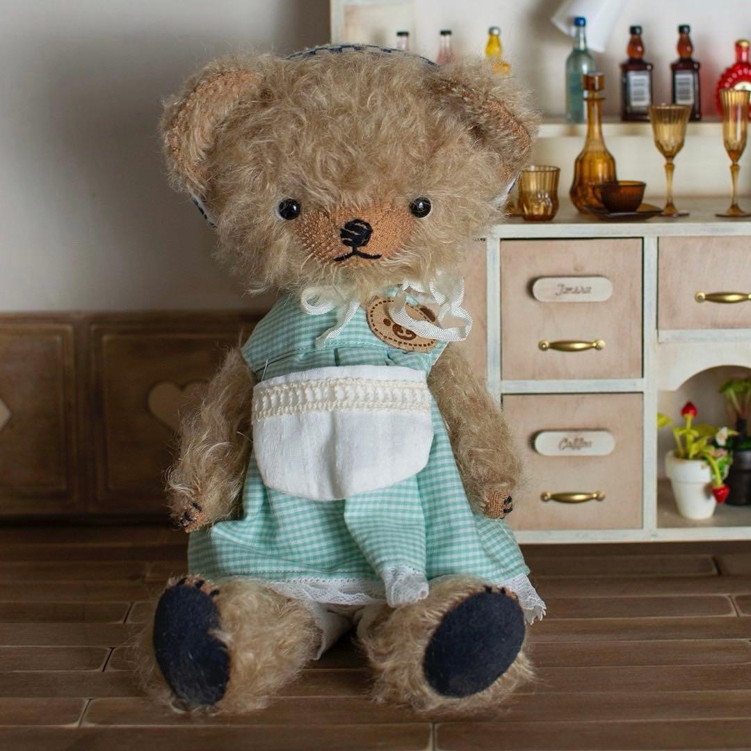 私の一番のお友達 テディベア アーティストベア 海外作家様 ハンドメイド くま