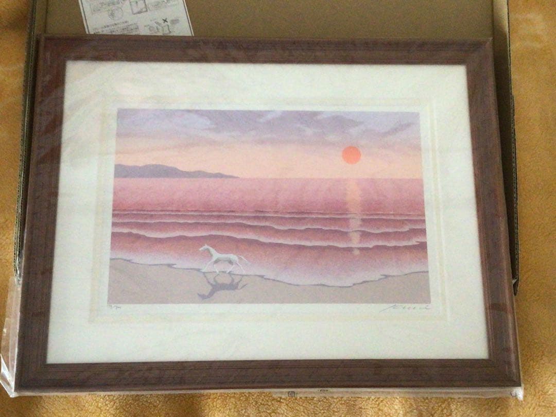 国武久巳「花」シルクスクリーン 直筆サイン入り 額装 グラフィック