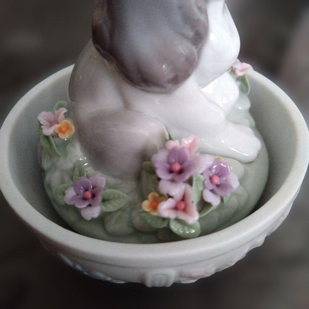 リヤドロ　イースターエッグ　犬　サイン入り