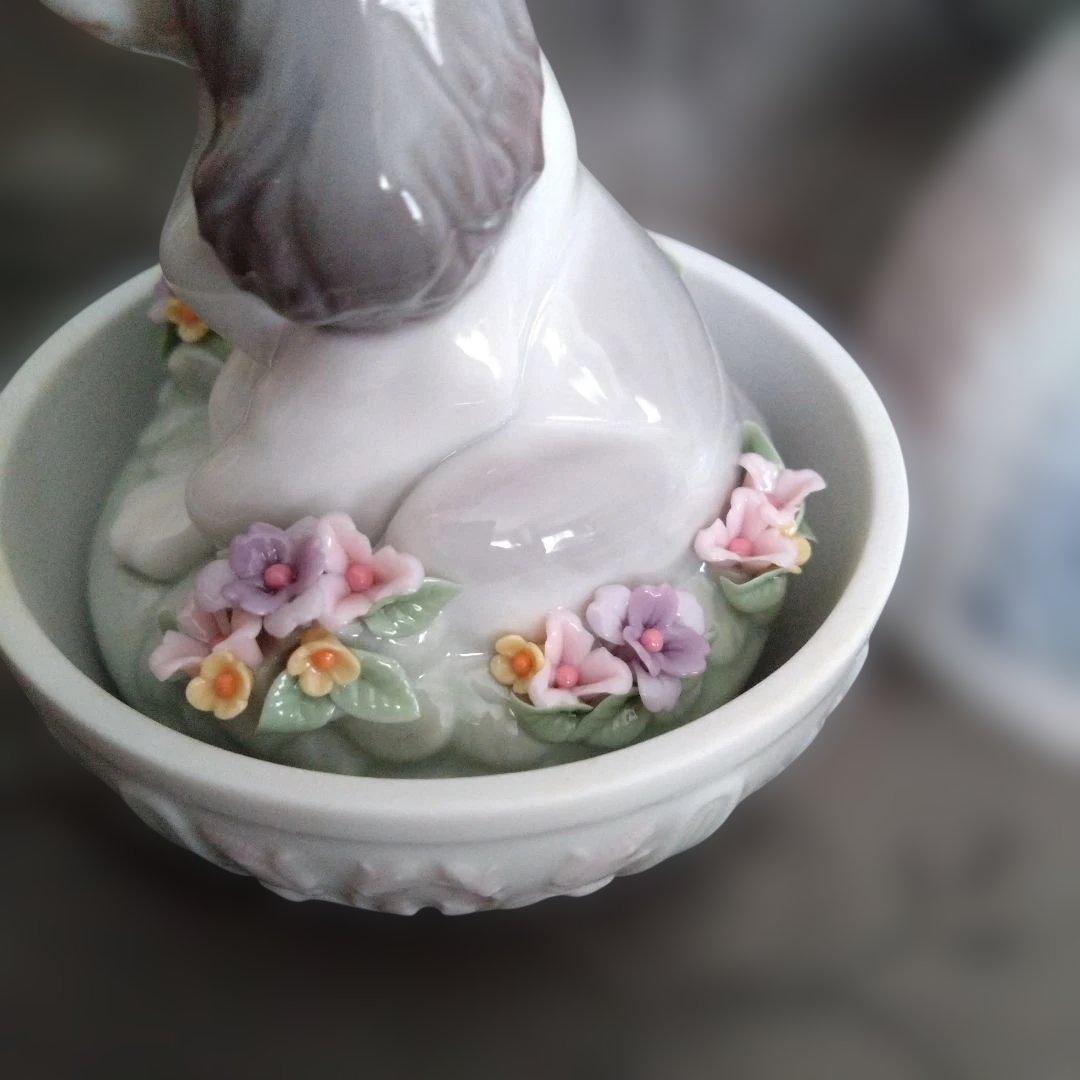 リヤドロ　イースターエッグ　犬　サイン入り