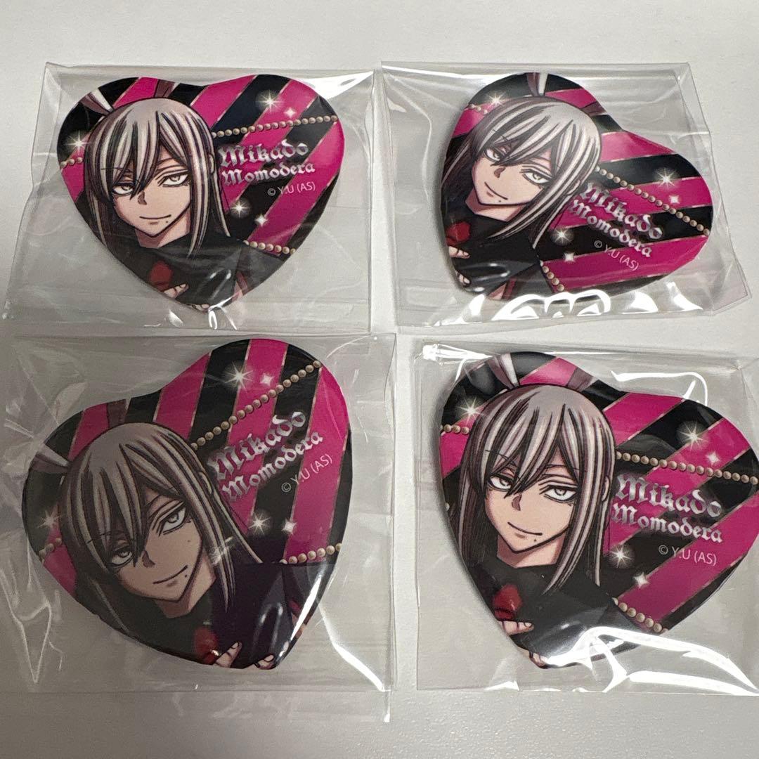 桃源暗鬼 桃寺神門 ハート缶バッジ 缶バッチ バニー - メルカリ