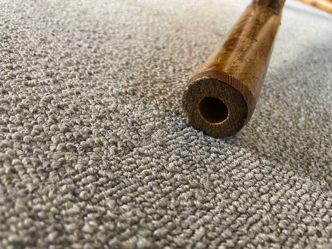 昭和レトロ 高級ラタン 六角形 折りたたみテーブル 籐家具