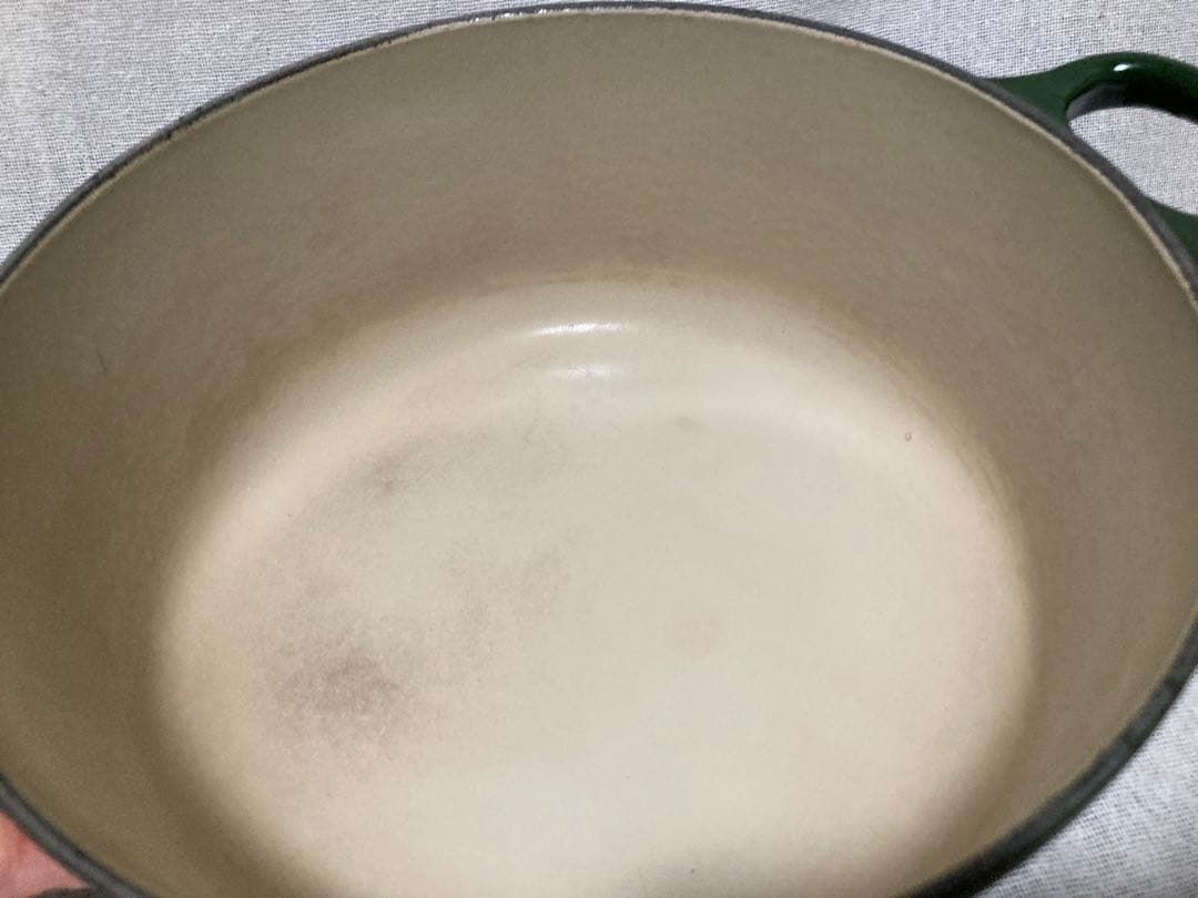 ル・クルーゼ　ココットロンド　20㎝　モスグリーン