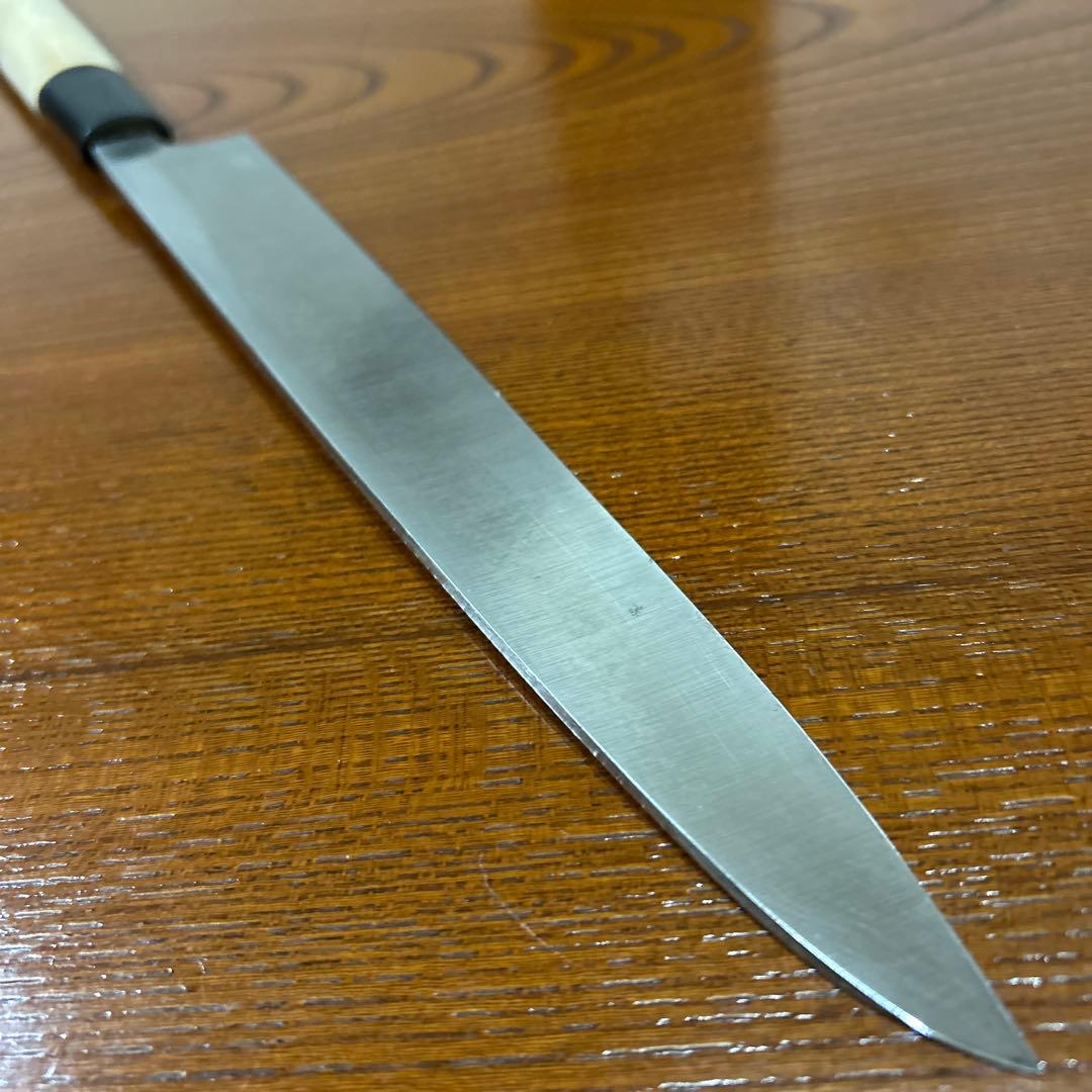 刺身包丁 龍玉作 全長36,5cm刃22,5cm厚約3,5mm ★送料無料