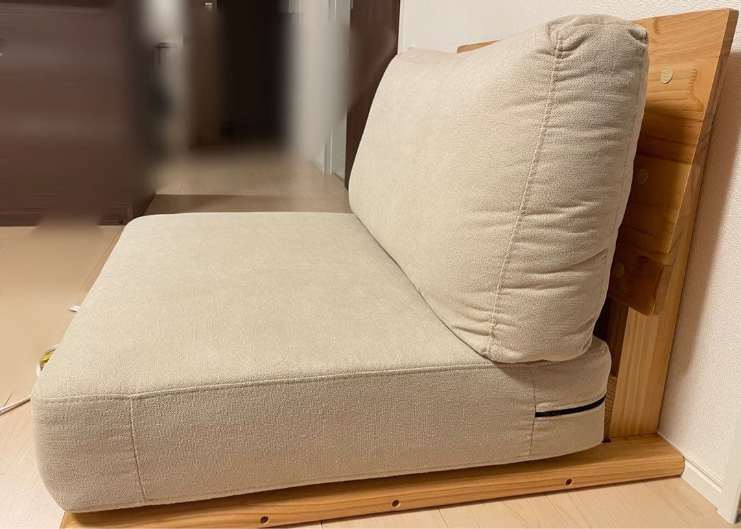 ソファファブリック木製ローソファ ※即 購入不可