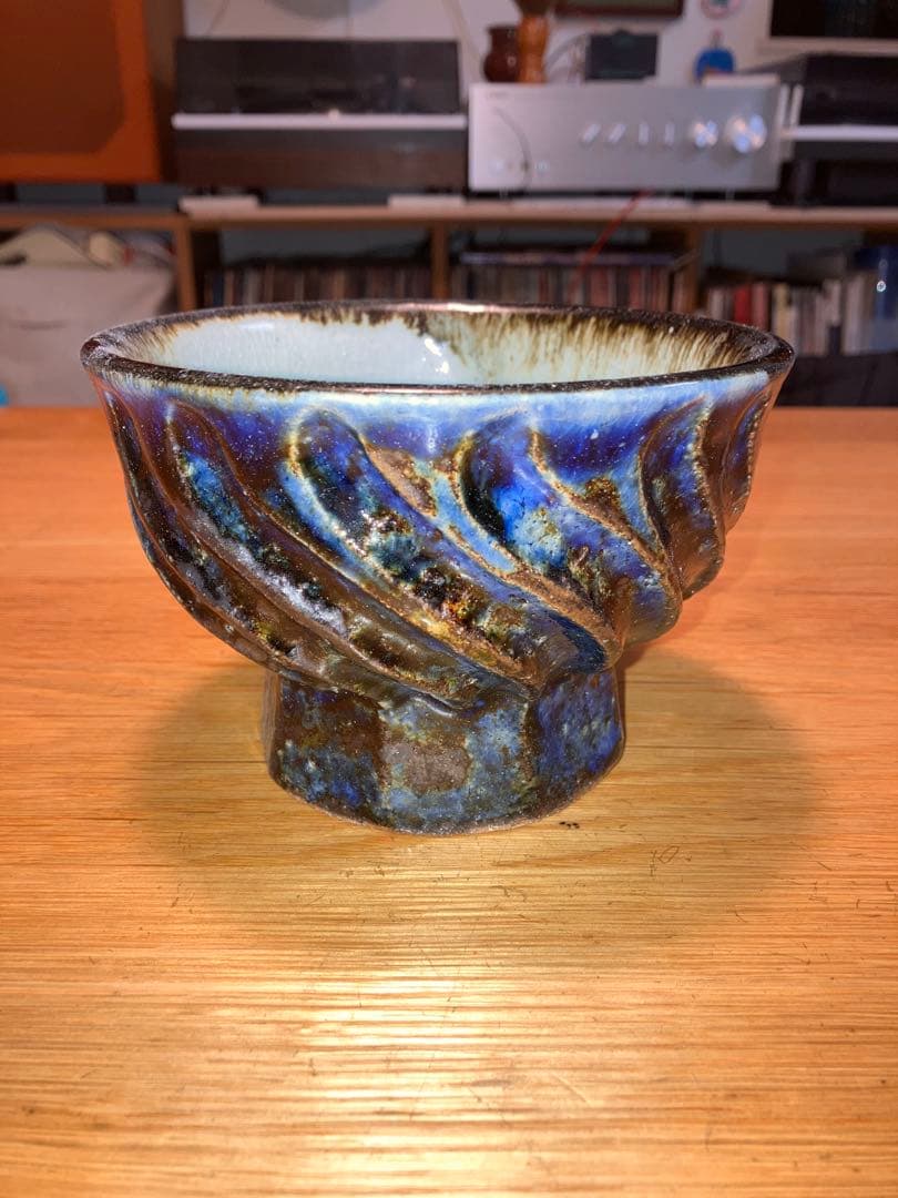 武内晴二郎 造 呉須鎬手鉢 高杯 - メルカリ