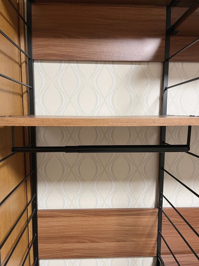 NAFCOフリーシェルフ NSヨーク ブラウン×ブラック 壁面収納 デスク