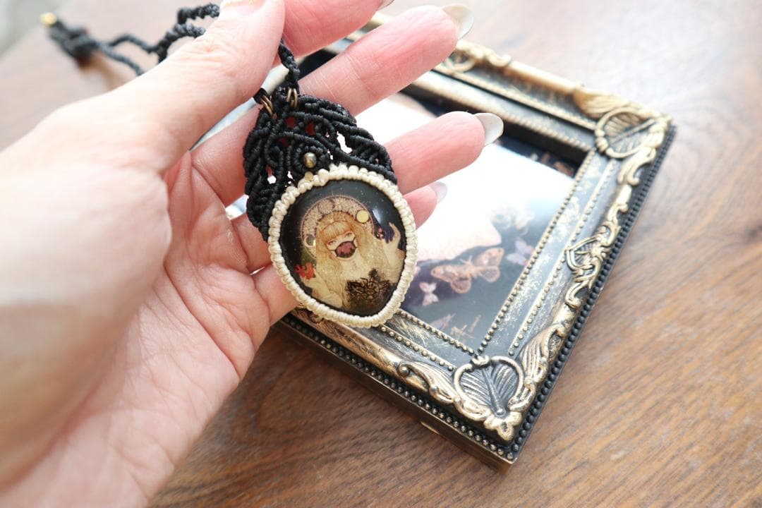 マクラメ編みアート＃009★GUMYOU&疫病退散之図