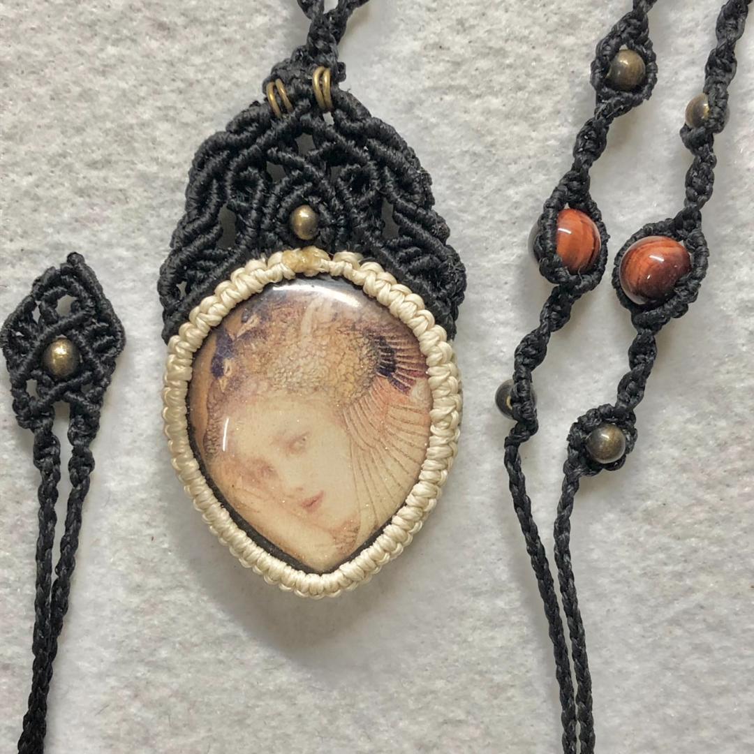 マクラメ編みアート＃009★GUMYOU&疫病退散之図