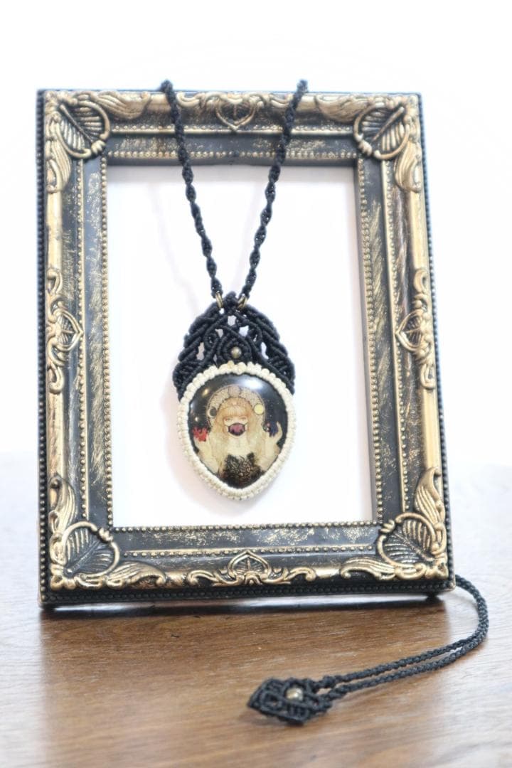 マクラメ編みアート＃009★GUMYOU&疫病退散之図