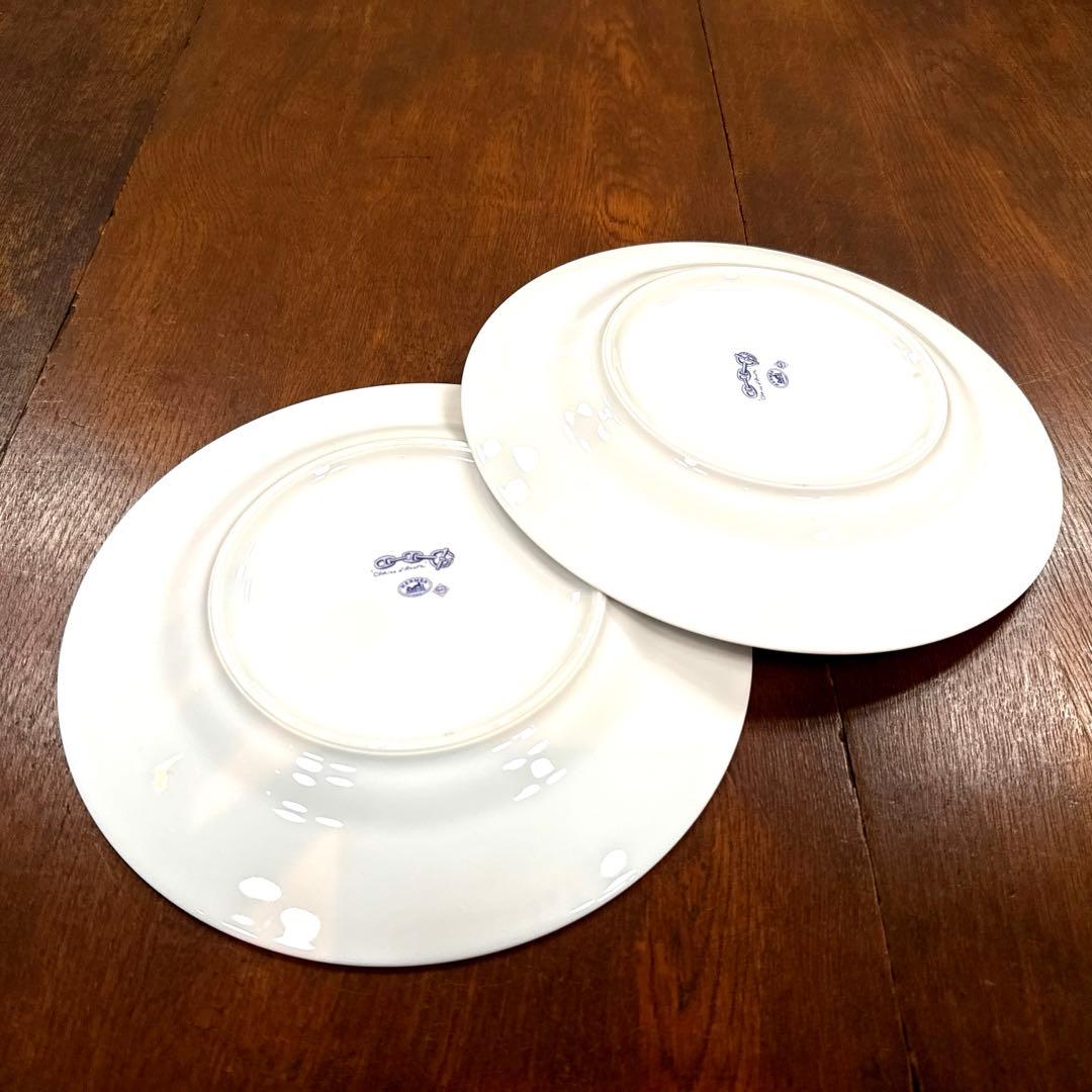 【HERMÈS】シェーヌ・ダンクル プレート 22.5cm 2枚セット　エルメス