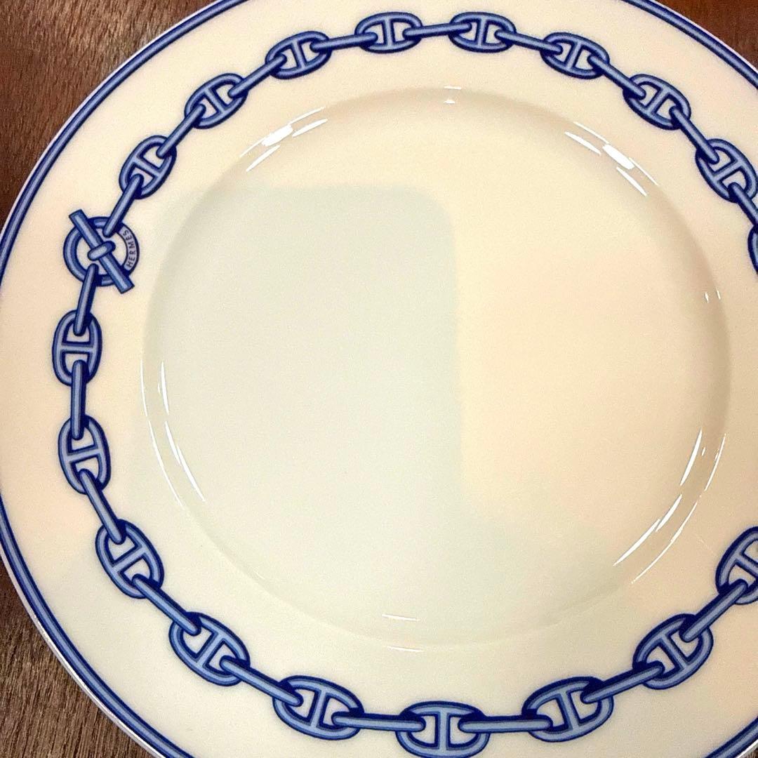 【HERMÈS】シェーヌ・ダンクル プレート 22.5cm 2枚セット　エルメス