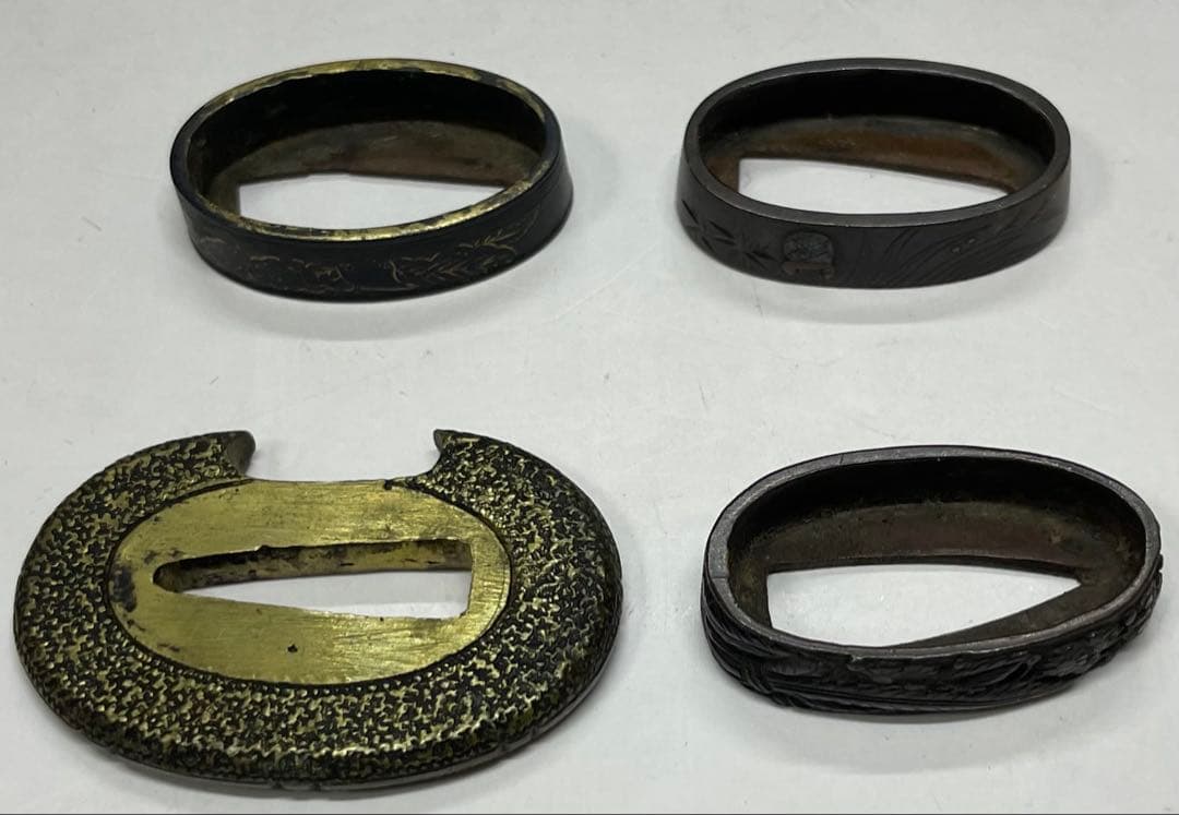 鍔 はばき 目貫 切羽 装具 日本刀 b3273 - メルカリ