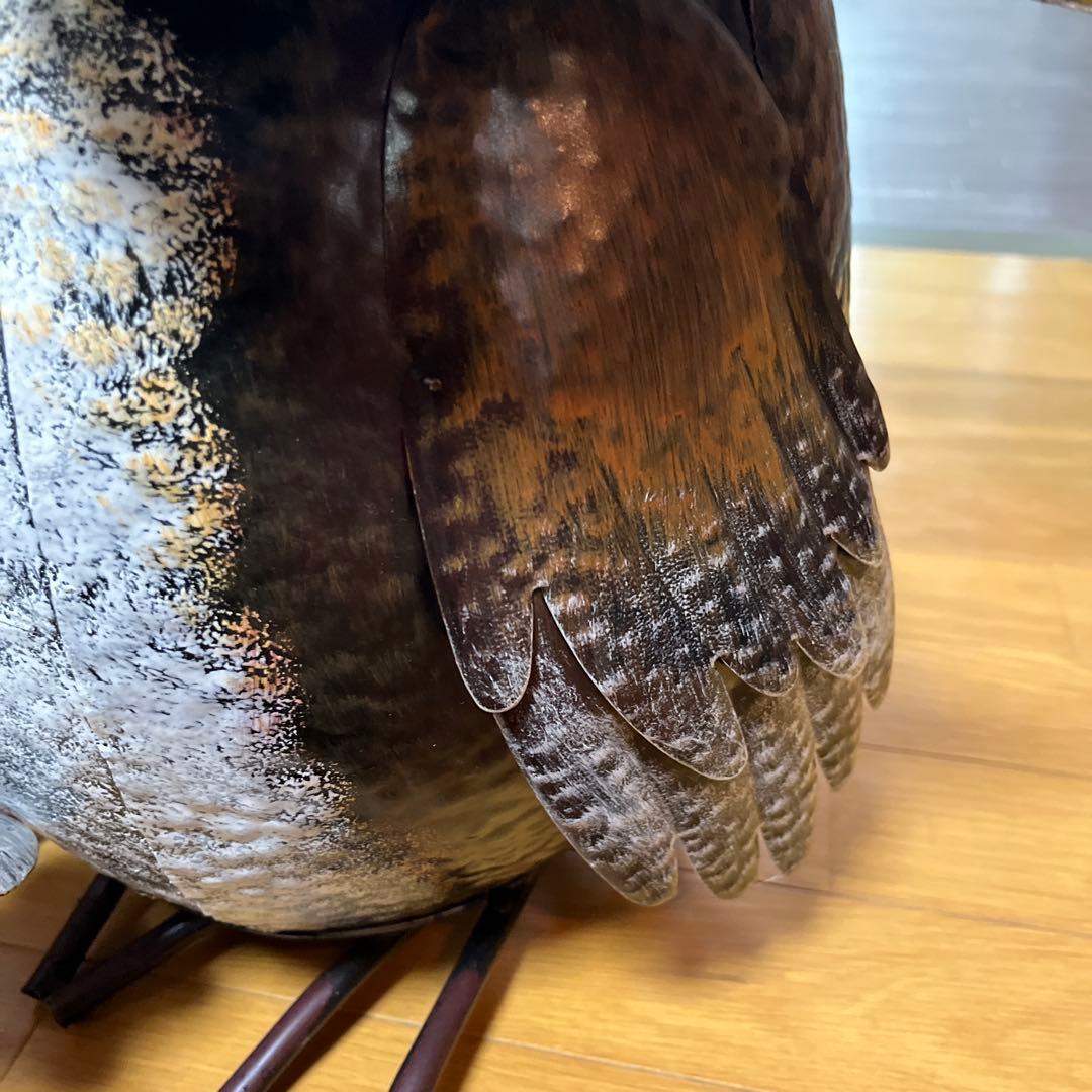 ブリキフクロウゴミ箱