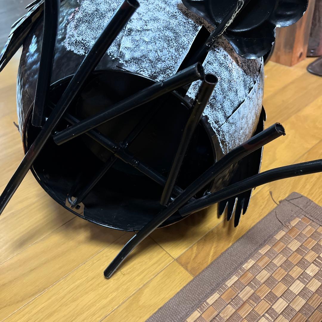 ブリキフクロウゴミ箱