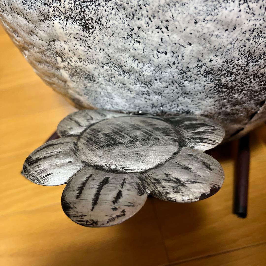 ブリキフクロウゴミ箱