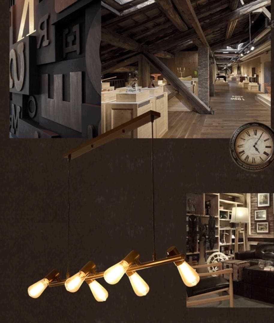 シンプルモダン 6灯LED電球付きスポットライト ブラック