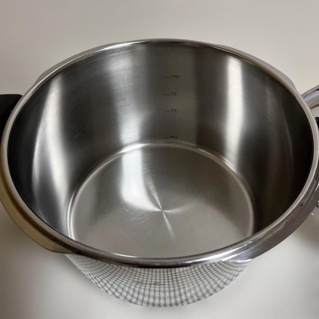 フィスラー圧力鍋　ビタクイック4.5Lガラス蓋付き