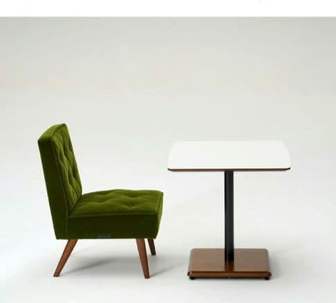 カリモク60＋ カフェテーブル　希少　ホワイト×ダークブラウン