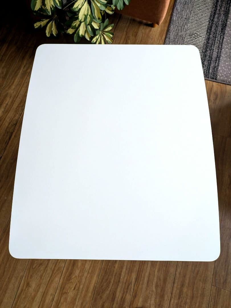 カリモク60＋ カフェテーブル　希少　ホワイト×ダークブラウン