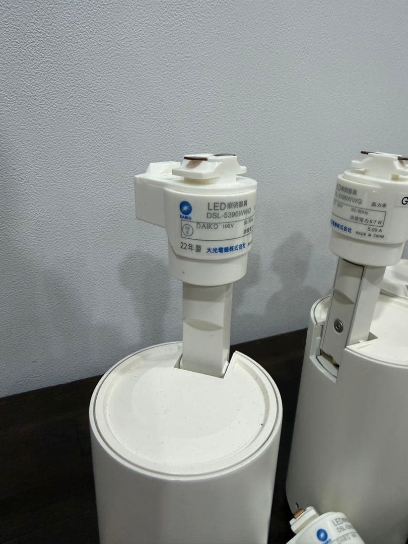 ダクトレール用LEDスポットライト G213 ホワイト 6個セット_A