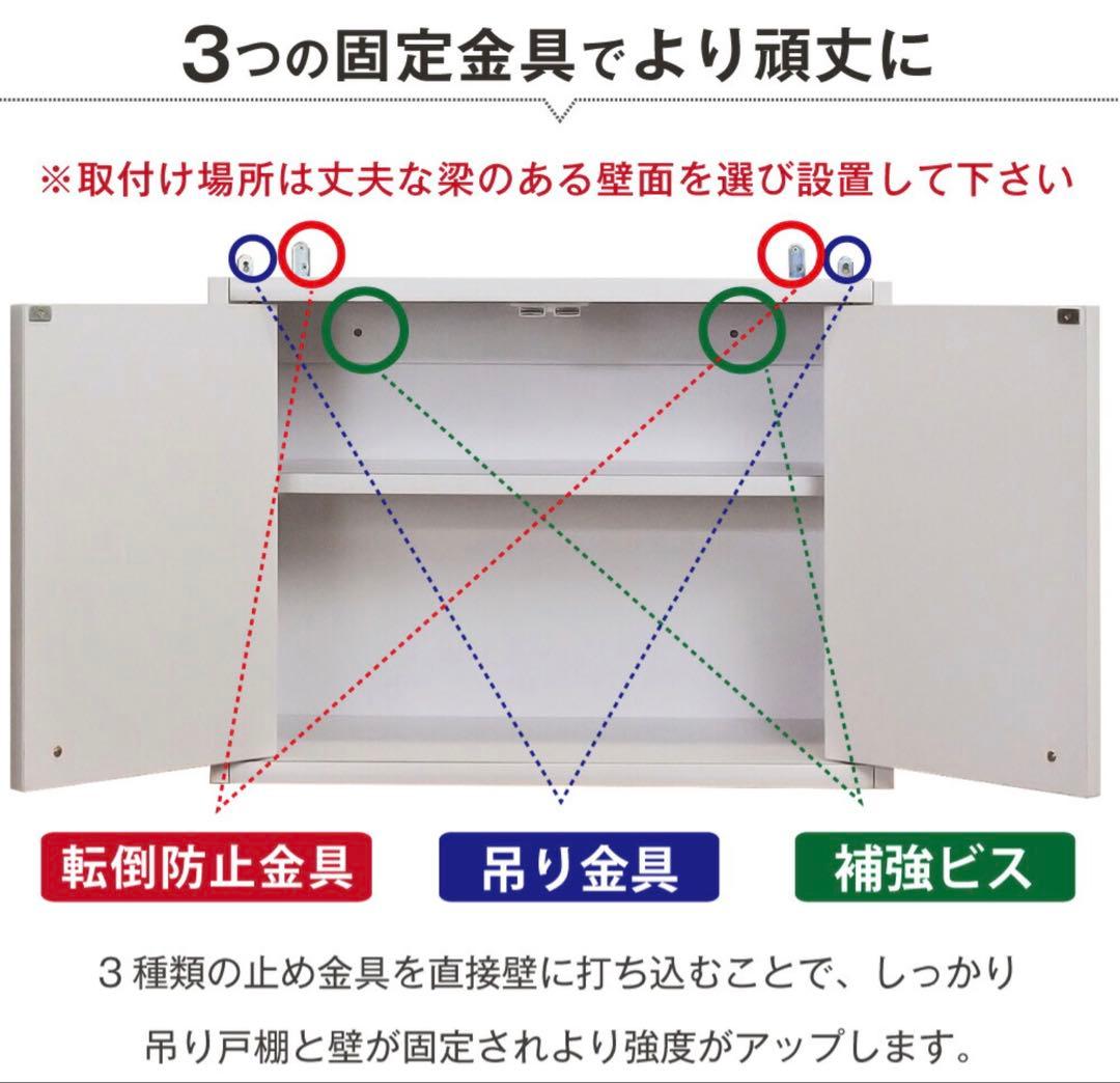 吊り戸棚 完成品 幅60 奥行30 収納 吊戸棚ボックス ラック 壁掛け