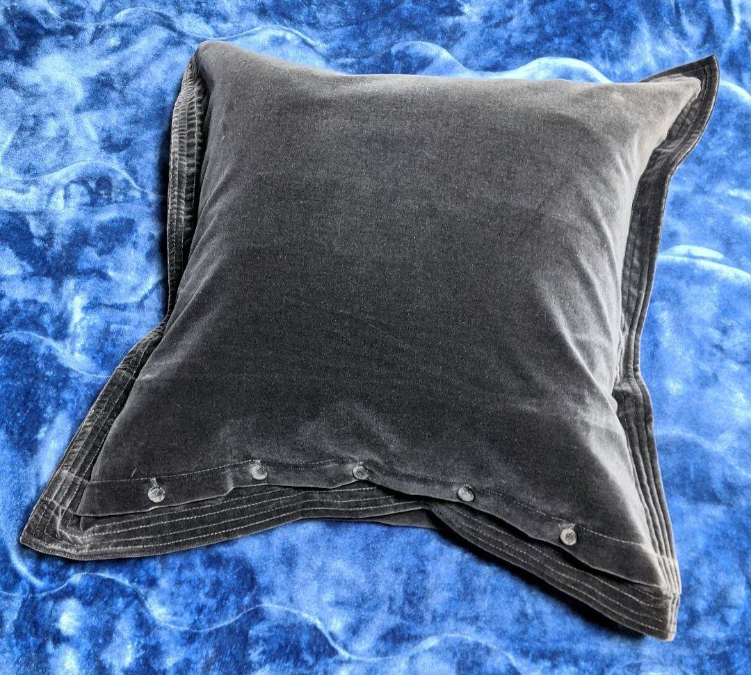 【POLO RALPH LAUREN】クッションカバー/ベロア/刺繍/ロゴ/新品