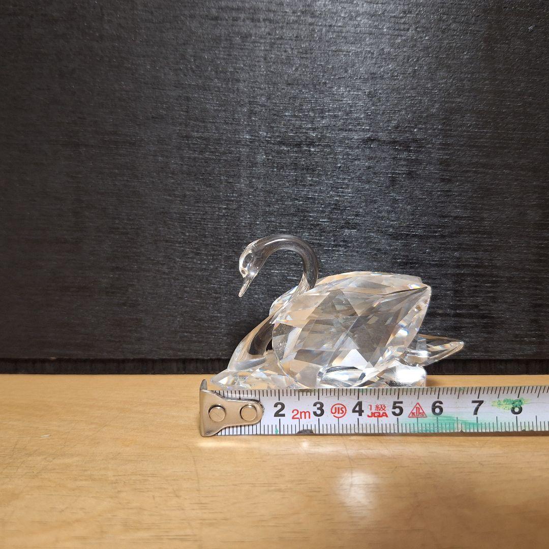 【極美品】SWAROVSKI スワロフスキー クリスタル スワン 置物 Mサイズ