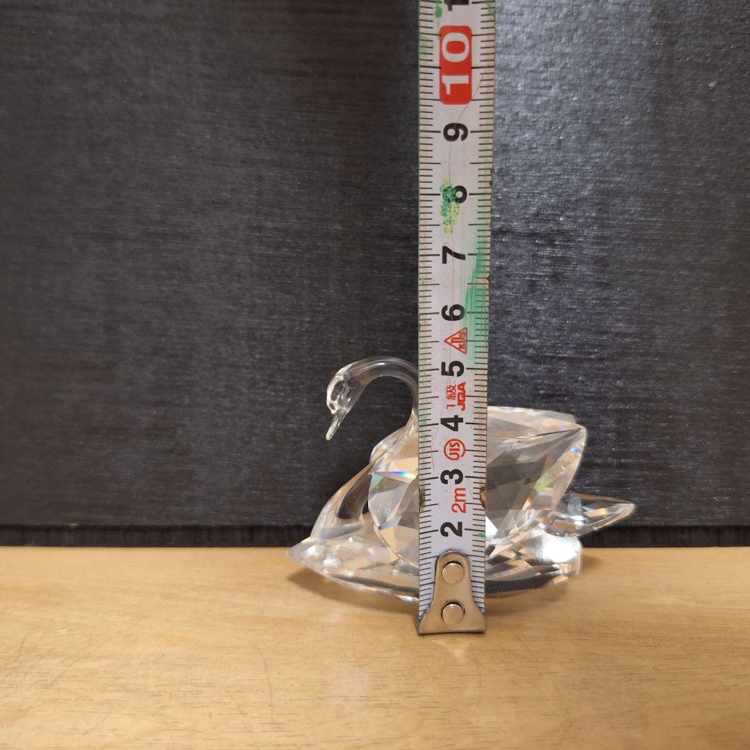 【極美品】SWAROVSKI スワロフスキー クリスタル スワン 置物 Mサイズ