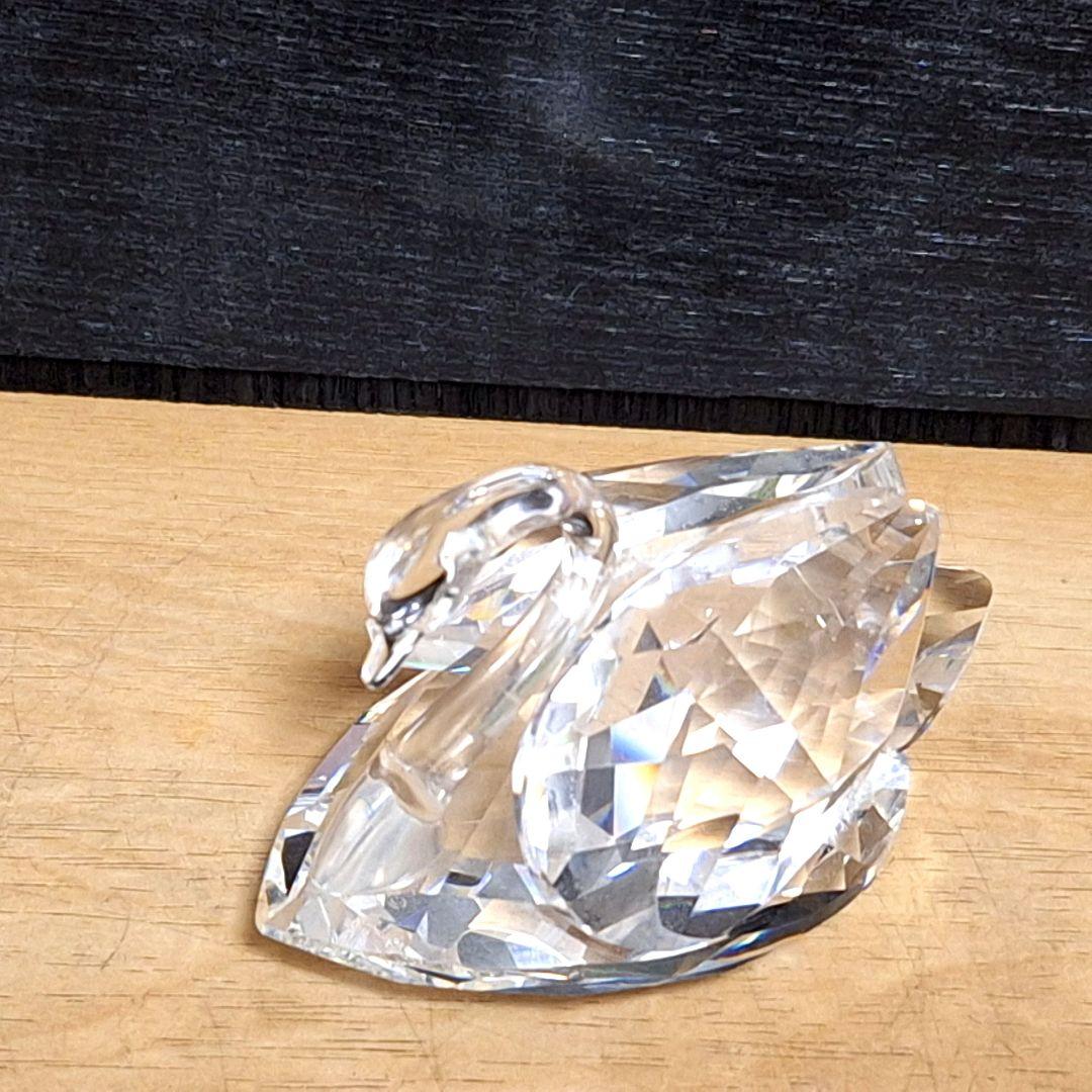 【極美品】SWAROVSKI スワロフスキー クリスタル スワン 置物 Mサイズ